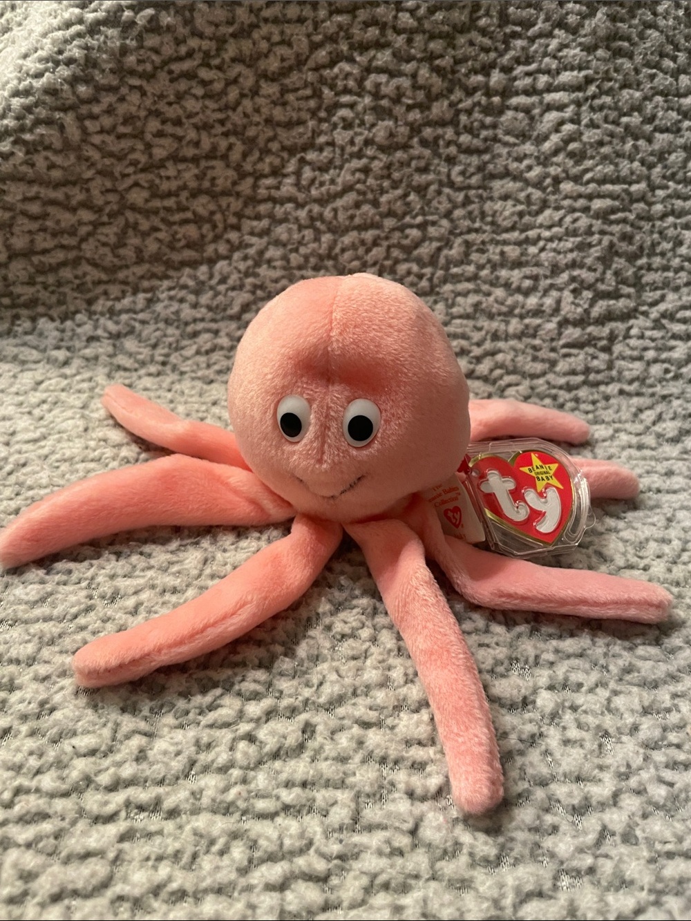 2/15$ Ty Beanie Baby “Inky” Pink Octopus